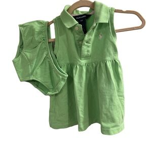 Ralph lauren baby polo dress and diaper cover